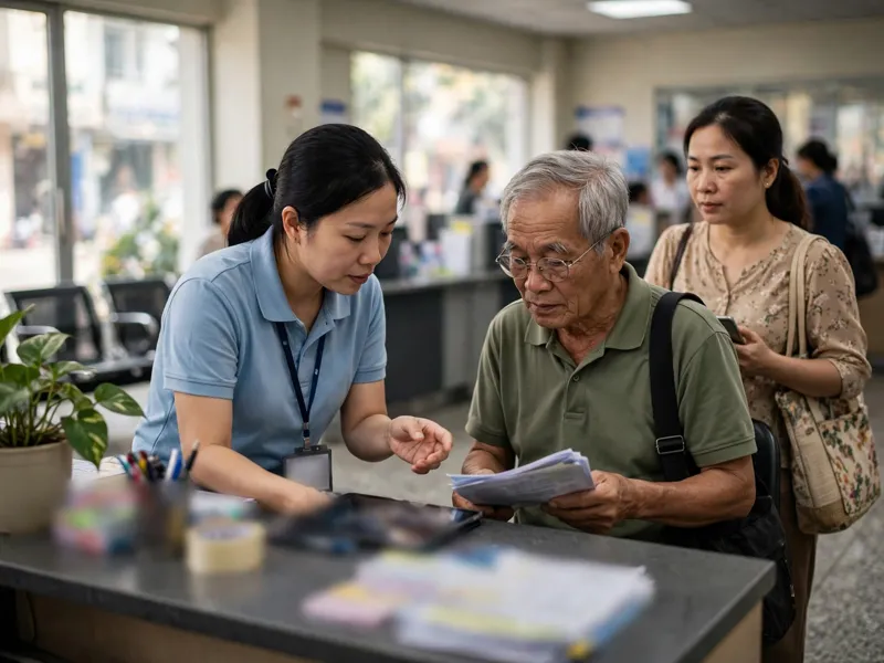 Ảnh minh họa: Quầy hướng dẫn hồ sơ điện tử tại bộ phận một cửa