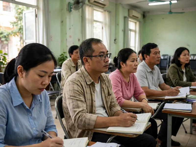 Ảnh minh họa: Lớp tập huấn nghiệp vụ thu tại hội trường cơ quan